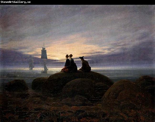 Caspar David Friedrich Moonrise by the Sea